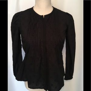 Ecote Pleat Detail Button Front Blouse XS